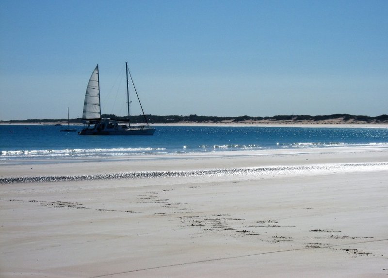 White beaches on the coast of the city of Broome